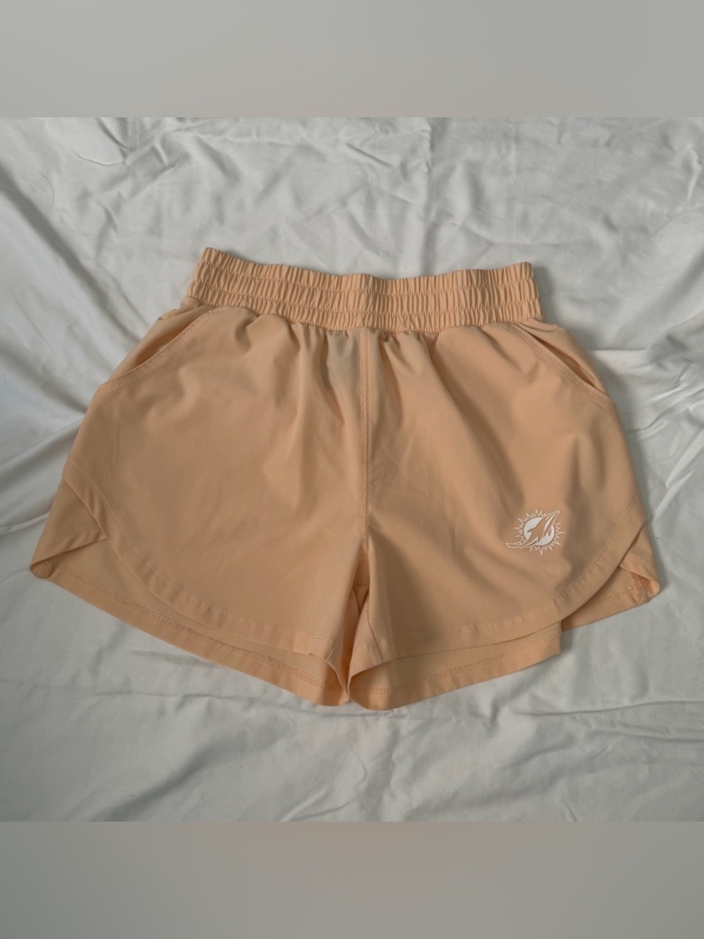 Women's Fanatics Orange Miami Dolphins Front Office Woven Shorts